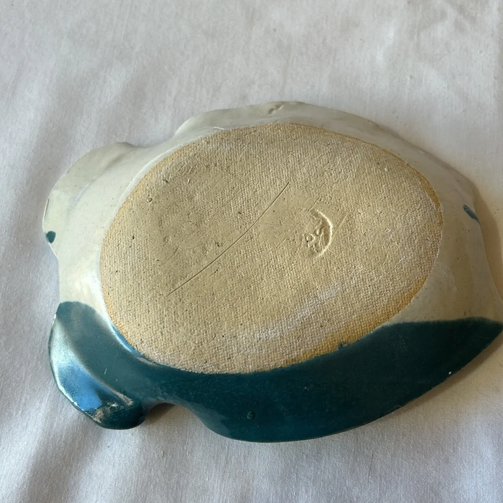 Pottery Fish Shaped Soap Dish Handmade